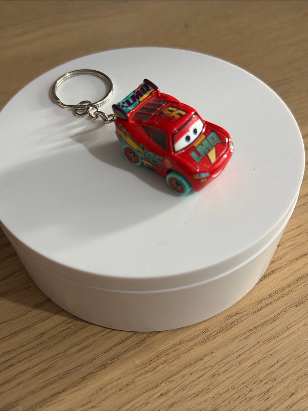 Red Lightning Car Keychain - Kids Toy
